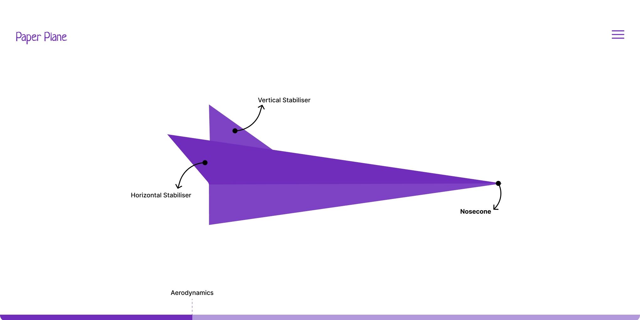 Paper Plane educational website home page with light and dark theme preview