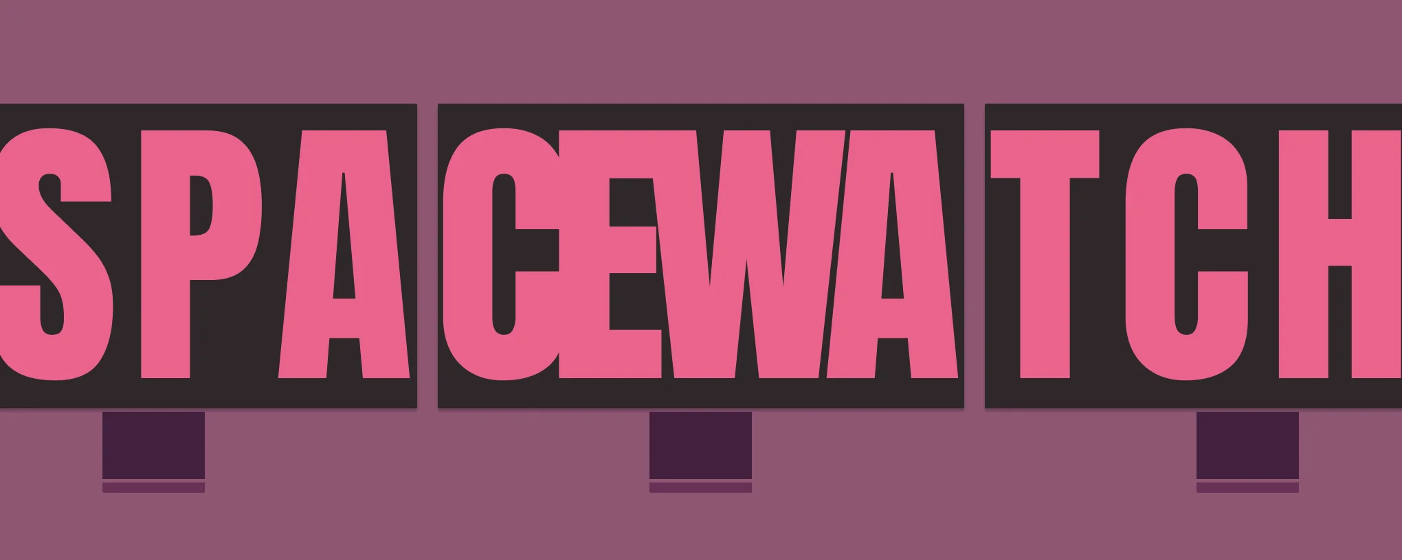 SpaceWatch running in the macOS menu bar with a list of spaces and a settings window